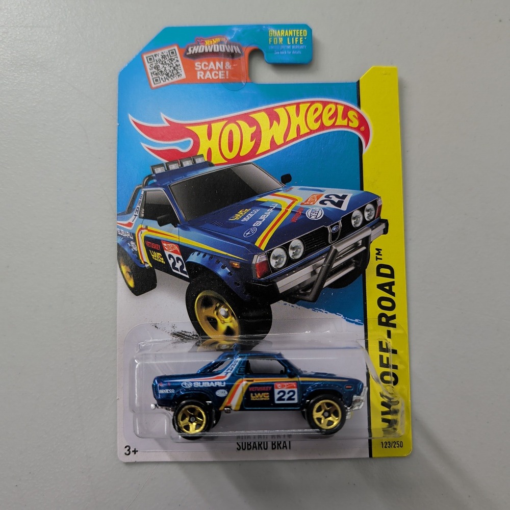 Hot Wheels Subaru Brat Blue 123/250 HW Off-Road 2015 HW Hot Trucks Diecast
